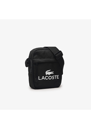 Lacoste Erkek Baskılı Siyah Postacı Çantası