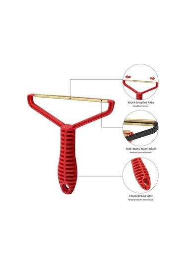 Fastbuy Kumaş Tüylü Atıcı, Manüel Bakır Bıçaklı, Ergonomik Kolu, Siyah, Cashmere/triko İçin Tüy Temizleyici Siyah