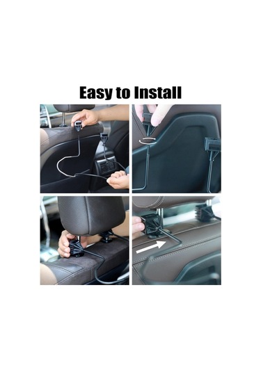 Kamyon Araba Şapka Elbise Askısı İçin Kovboy Şapka Tutucu Çok İşlevli Paslanmaz Çelik Araba Koltuğu Arkası Düzenleyici Şapka Askısı