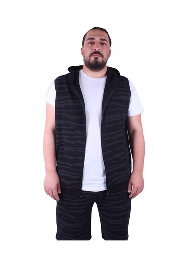 Starbattal Büyük Beden Unisex Yelek 23600 Sıyah 3Xl