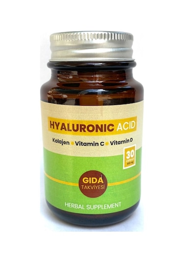 Hyaluronic Acid, Kolajen, Vitamin D, Vitamin C içeren 30 Kapsül
