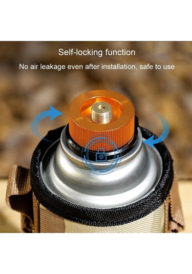 Prestigegoods Outdoors Camping Gas Cylinder Adapter With Oven Connection, Closed Valve, Multi-color Small Yellow, Lightweight Aluminum Alloy, Secure Lock, Universal Fit Çok Renkli