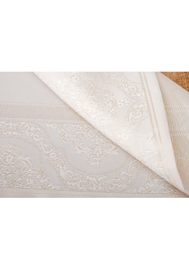 Finezza Roma Jakar Polyester Kumaş Bej Amerikan Servis 33x46 cm Bej 4 Ad.-1384 Bej