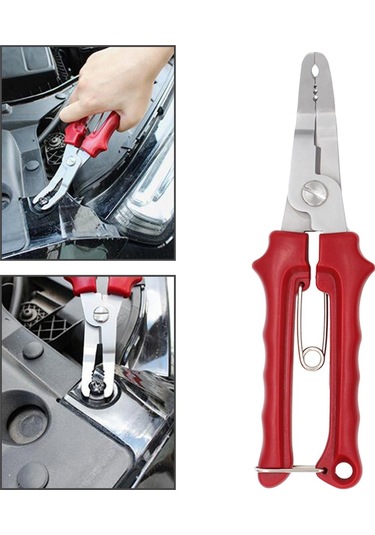 Homyl Panel Klipsi Pense Modifikasyon Aleti Araç Rv Kırmızı 19.5cm