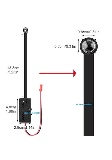 Mini Güvenlik Wifi Kamera Uzaktan İzleme-ses Dinleme-hafıza Kart