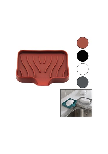 Sabunluk - Silikon Mutfak - Banyo Su Giderli - Esnek - Yapışkan Vantuzbrkt-217941 Çok Renkli