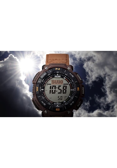 Casio Pro-trek Prg-340l-5dr Erkek Kol Saati Kahverengi