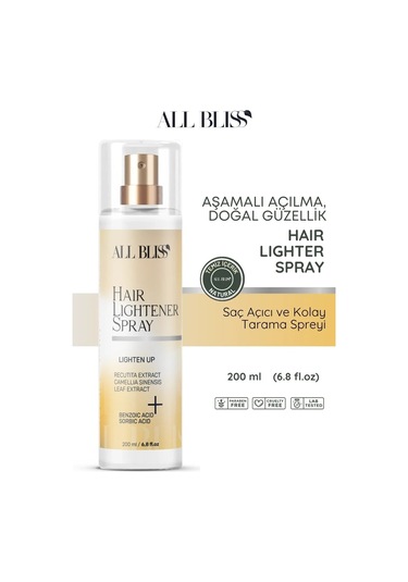 Saç Açıcı Sprey 200 Ml Aşamalı Renk Açıcı Bakım Spreyi