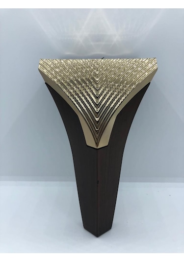 Plastik,venedik 15cm Ceviz-gold Koltuk,baza,mobilya Ayağı 4 Adet