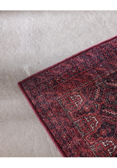 Louna Halı - Bordo - 80x300 Cm 8684427335055 Çok Renkli