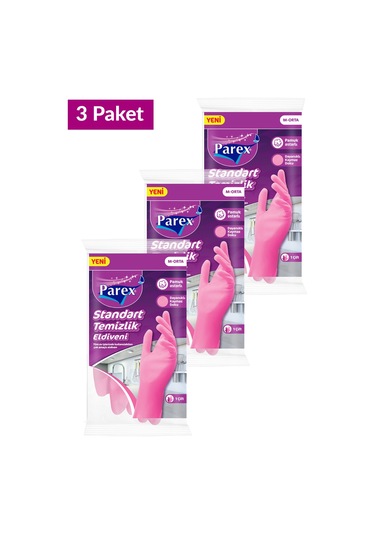 Standart Eldiven Orta Boy Üçlü Set
