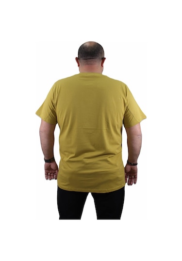 Moc Grande Mocgrande Büyük Beden Basic Tişört 11100 Limon Sarı