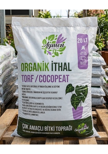 20 Litre Organik İthal Çok Amaçlı Bitki Toprağı - Çiçek, Sebze
