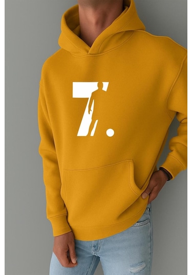 Cr7 Baskılı Sweatshırt Sari