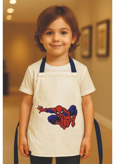 Çocuk Mutfak Önlüğü Etkinlik Önlüğü 4-12 Yaş Aktivite Önlüğü Beyaz 2