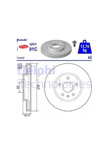 Fren Disk Aynasi Ön Astra J-cruze-aveo T300 1.3/1.4 10-