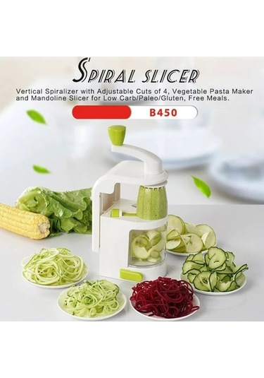 Dancemonkey Cbtx Çok Fonksiyonlu Manuel Sebze Rende Patates Havuç Kesici, Dilimleyici, Rastgele Renk Teslimatı Beyaz