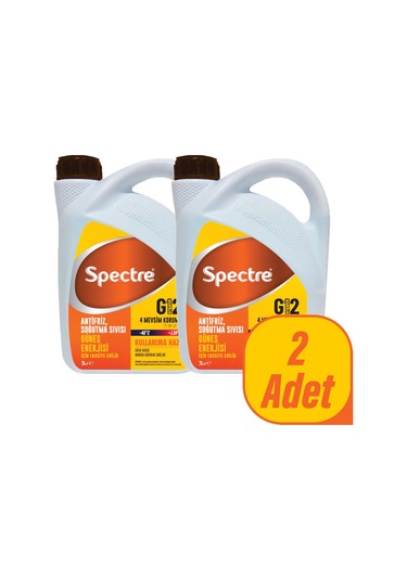 2 Adet Spectre Güneş Enerjisi Antifrizi