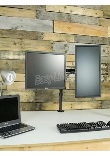 Monitör Standı Çift Kollu Masaüstü Ayarlanabilir 14-32 İnç Vesa U