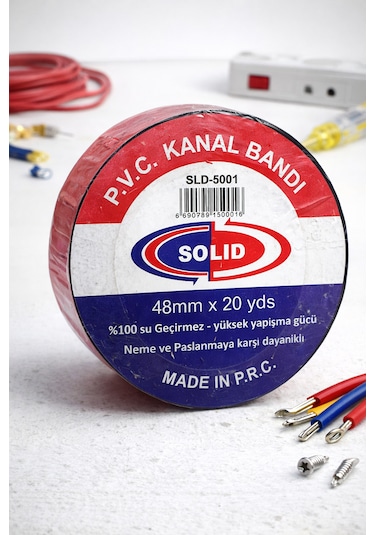 Pvc Kanal İzolasyon Bandı Siyah 48 Mm X 20 Yds 1 Adet