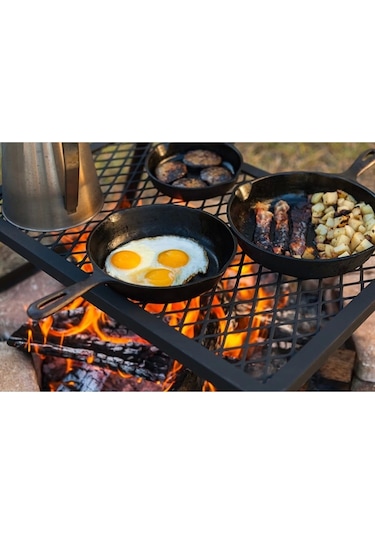 Igrıll Ateş Üstü Ayaklı Katlanır Piknik Izgarası Büyük Boy