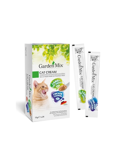 Garden Mix Tavuk ve Kuzulu Xxl Kedi Kreması 24 x 15 G