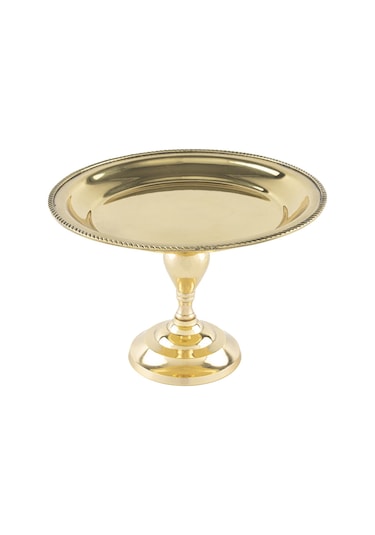 Mikasa Moor Gold Ayaklı Yuvarlak Servis 21x15 Cm Sarı