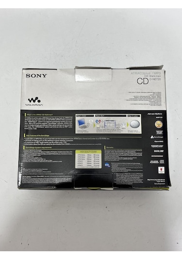 Sony Walkman D-ne720 Discman Cd Player