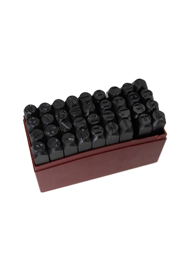 Partner Pt03046 Çelik Harf Rakam Zımba Takımı 10 Mm 36 Parça