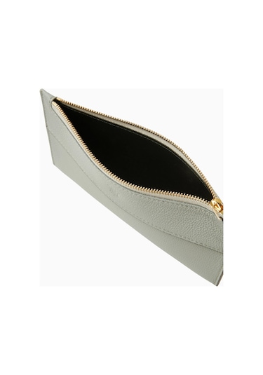 Montroi Small Nomad Deri Pouch Gri Kompakt Unisex Clutch