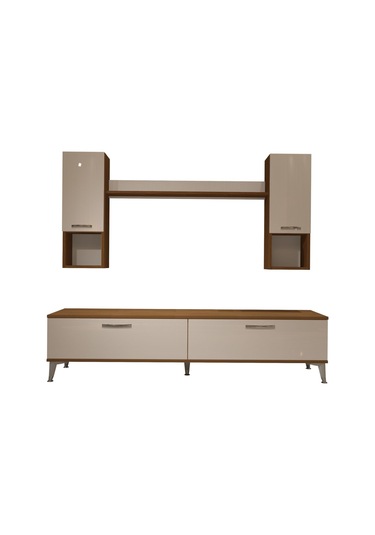 Decoraktiv Eko 5da Slm Std Silver Tv Ünitesi Tv Sehpası Ceviz - Beyaz