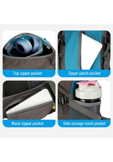 Yuntech01 70l Dayanıklı Oxford Kumaş Sırt Çantası - Geniş Kapasiteli Ve Hafif Koyu Mavi