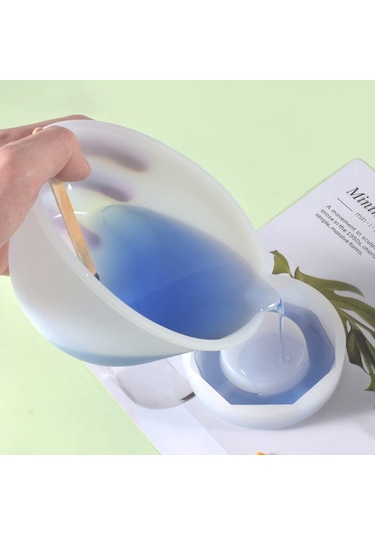 Epoksi Reçine Silikon Beaker Döküm Karıştırma Kabı Uçlu 600 Ml