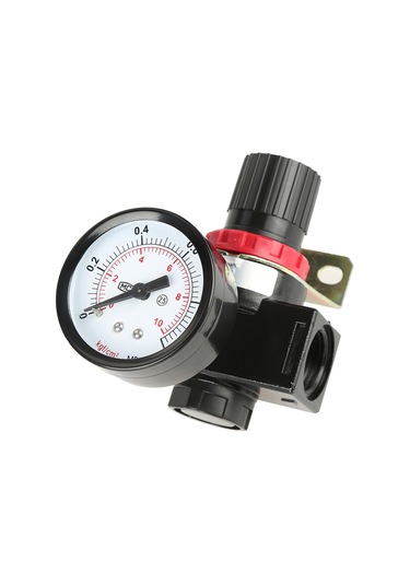 Wezone Br4000 G1/2'' Aluminyum Filtreli Basınç Regülatörü - 0.05-1mpa Aralığı, Basınç Ölçerli, Kompresör Hava Valfi