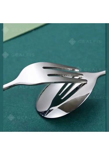 Hfambition Paslanmaz Çelik Uzun Saplı Karıştırma Kaşığı - Gümüş Renkli, Hediye Paketli, 20 Cm Diğer