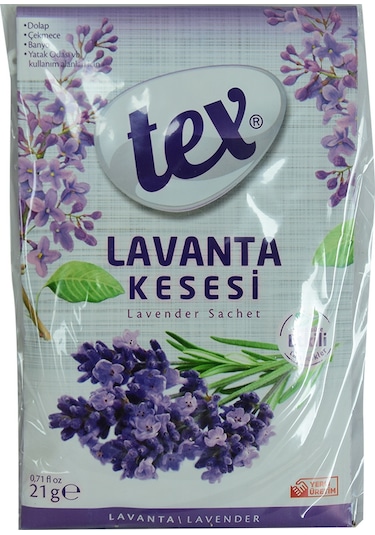 Tex Dolap Çekmece Banyo Lavanta Kesesi Askılı Oda Kokusu 21 G