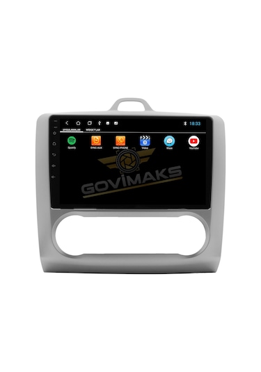 Govimaks Ford Focus 2 2006-2011 Uyumlu Dijital Klima 6 Gb Ram 128 Gb Hafıza Androıd Multımedıa Teyp 9"