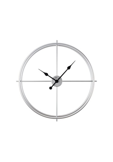 Regal 2646 S Ferforje Orta Boy Iskelet Duvar Saati Gümüş