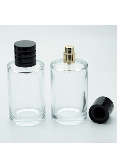 Parfüm Şişesi 100 Ml 3 Adet Uzun Silindir Model Kolay Kapama