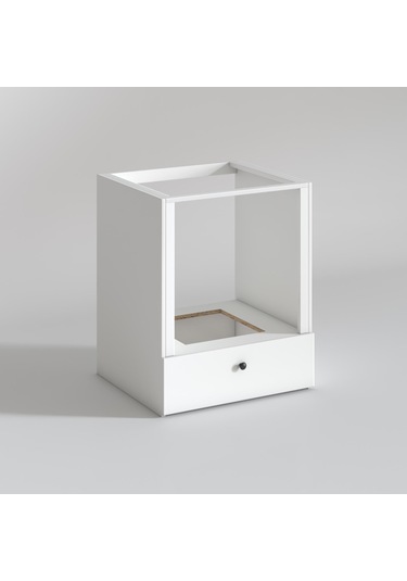 Kenzlife Ankastre Modülü Kabini Alim Byz Fırın Ocak Dolabı Çekmeceli 70 Cmye Kadar Ocak İçin Uyumlu Beyaz