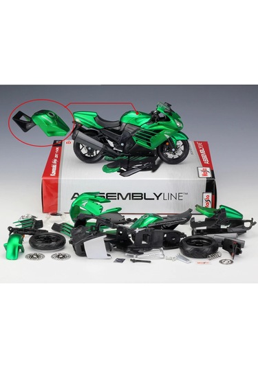 Kawasaki Ninja ZX 14 R 1:12 Model Motosiklet Yap Boz Birleştir