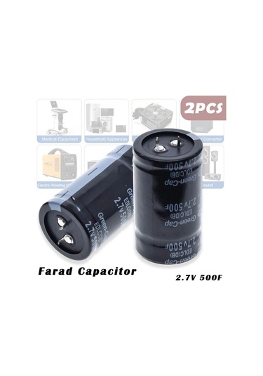 Lumaworld 2 Adet 500f Farad Kondansatör 35x60mm 2.7v Süper Araç Redresörü