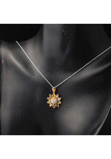 Lotus Çiçeği 22 Ayar Altın Kolye Ucu