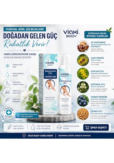 Viaxi Bacaklar İçin Jel 100 ML