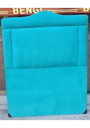 Dk 100'lık Tay Tüyü Kumaş Kabartma Model El Yapımı Tek Kişilik Başlık Turkuaz