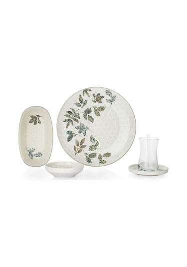 Schafer Emely Kahvaltı Takımı 32 Parça-yeşil Yeşil
