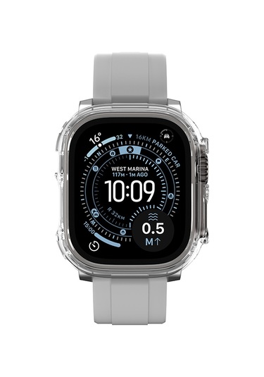 Watch Ultra 49mm Uyumlu Amazingthing Radix Minimal Fullguard Sert Pc Kasa Ve Ekran Koruyucu Şeffaf