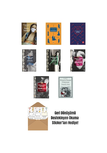 Hüseyin Rahmi Gürpınar 8 Kitap Set + Okuma Sticker'ları