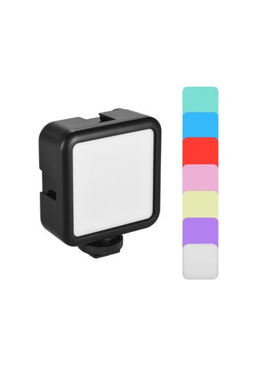 Andoer W49s Mini Fotoğrafçılık Lambası Taşınabilir Siyah Beyaz Diğer