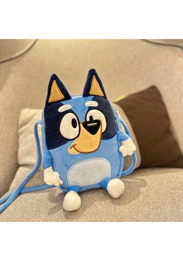 Yeni Bluey Köpek Crossbody Çanta Kalem Çantası Çocuk Karikatür Köpek Bluey Aile Style D Style D Çok Renkli